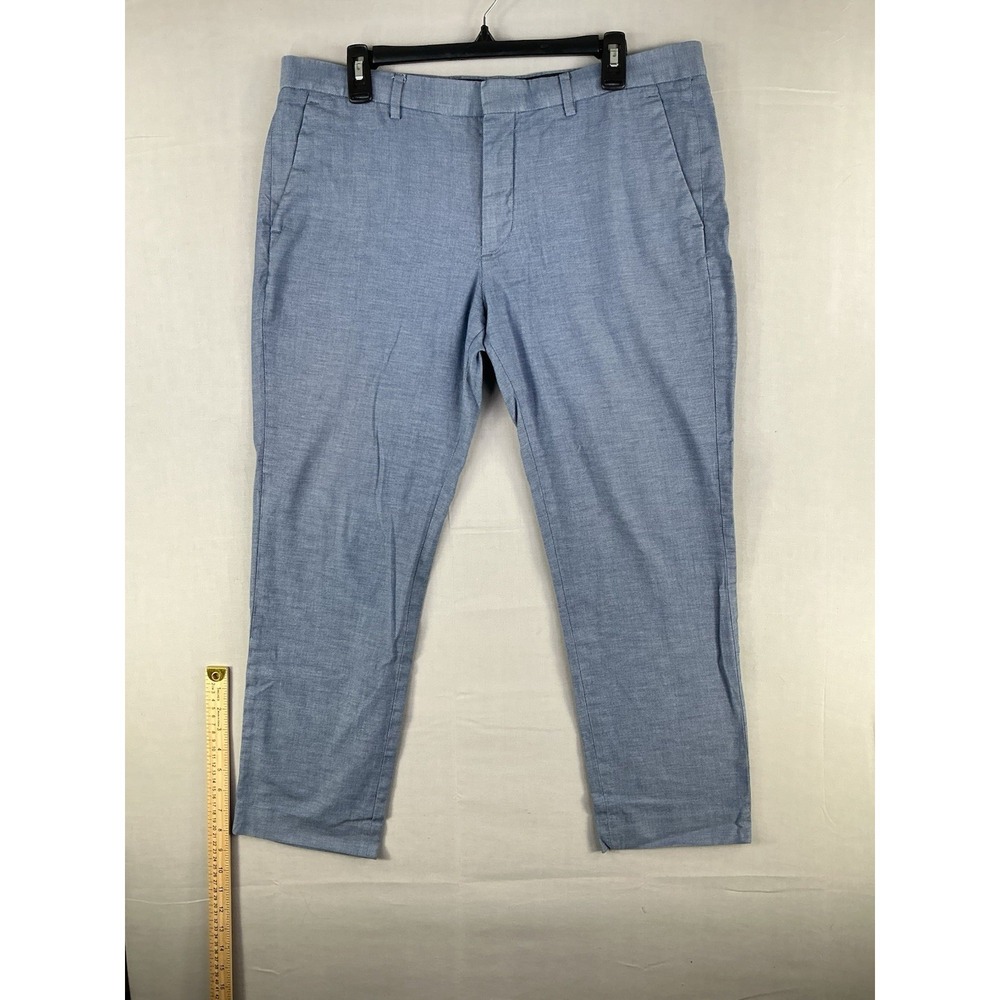 Express Innovator Men's Dress Pants 34/30 Blue Slim Fit See Measurements